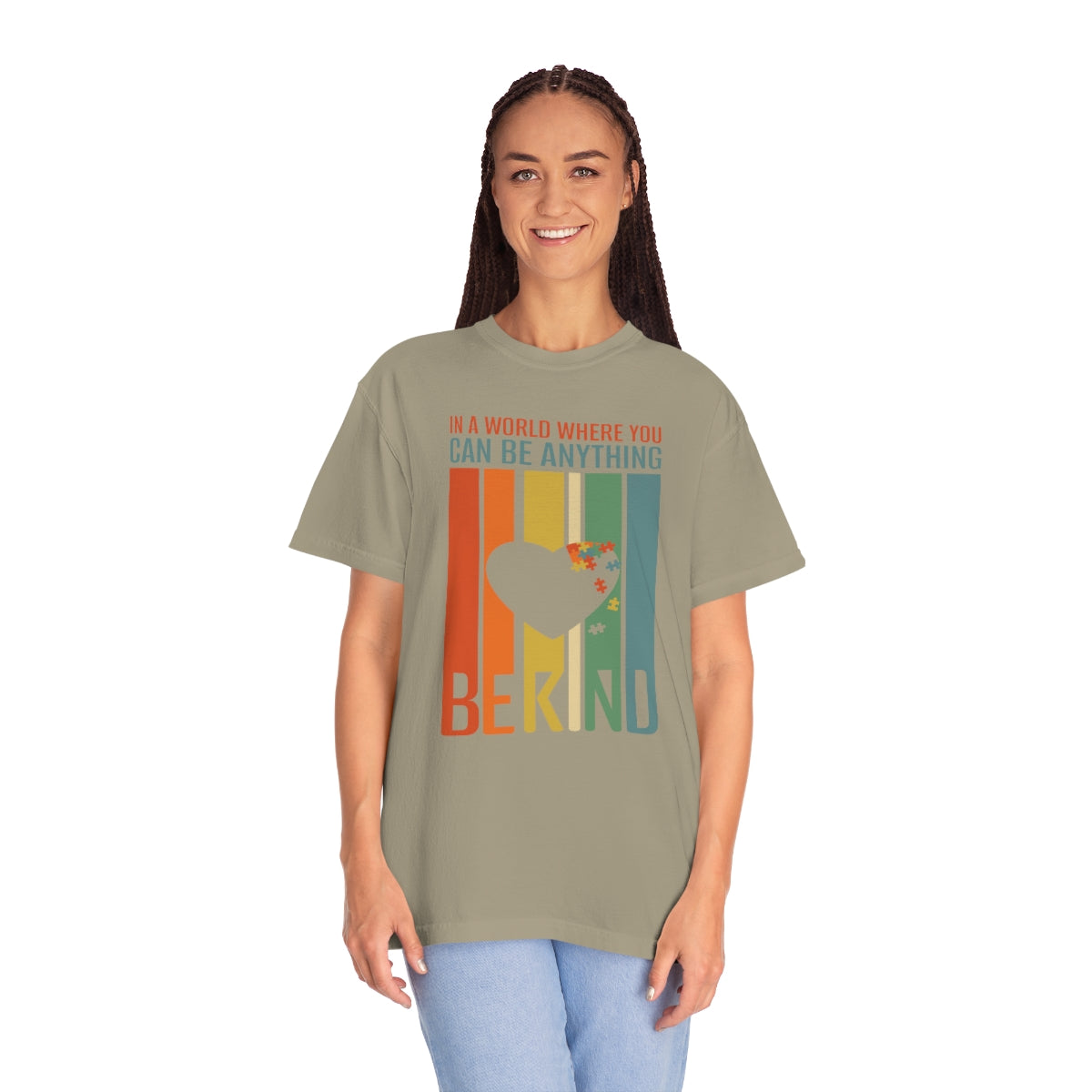 Be Kind Flag Heart Autism Awareness Tshirt