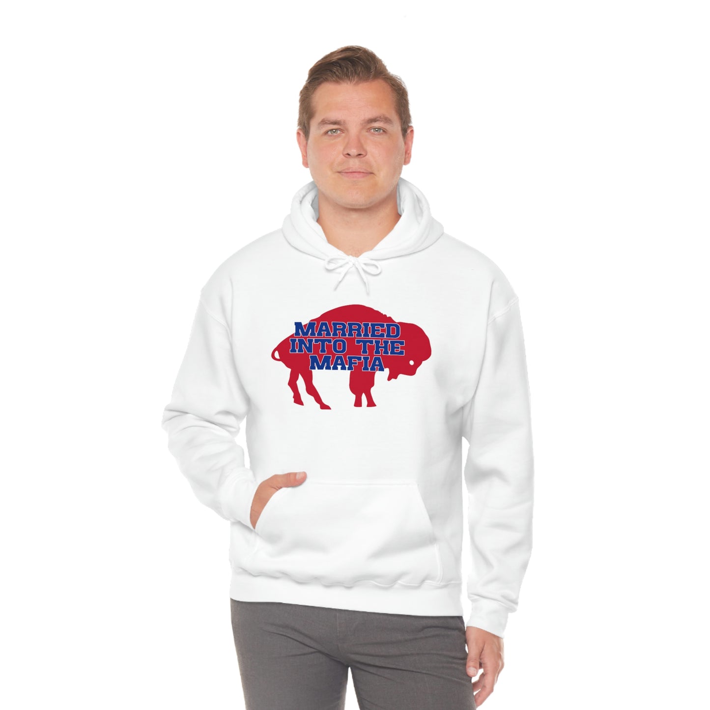 Married Into the Mafia Buffalo Bills Football Bills Mafia Hooded Sweatshirt