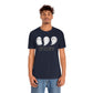 Three Ghosts Cute Happy Halloween Tshirt, Funny TShirt Design on Unisex Jersey Short Sleeve Tee