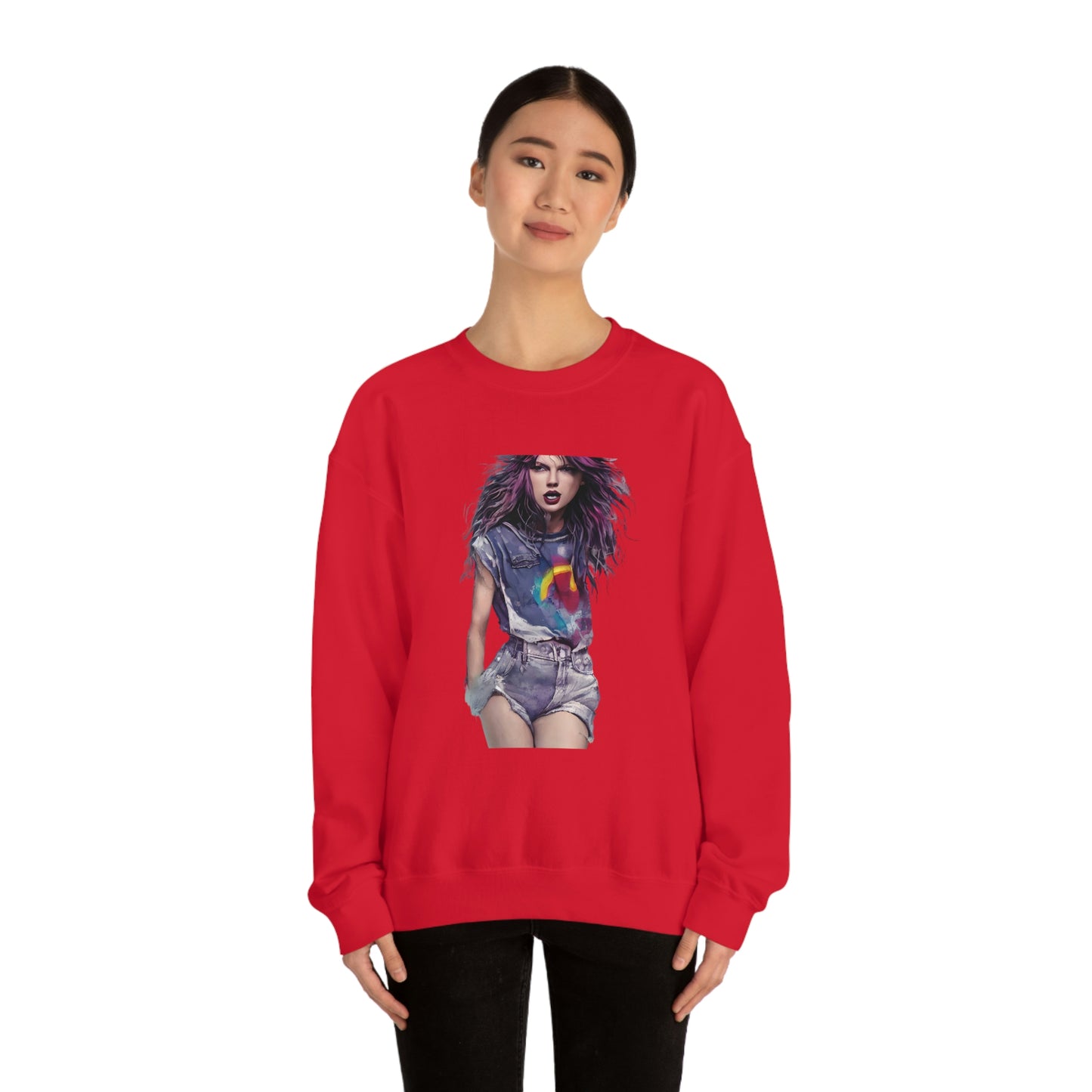 Punk Taylor Swift Rocking T Swift Taylor Swift Merch Fan Swifty Gift Crewneck Sweatshirt