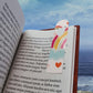 Pink Cute Valentines Day Rainbow Bookmark