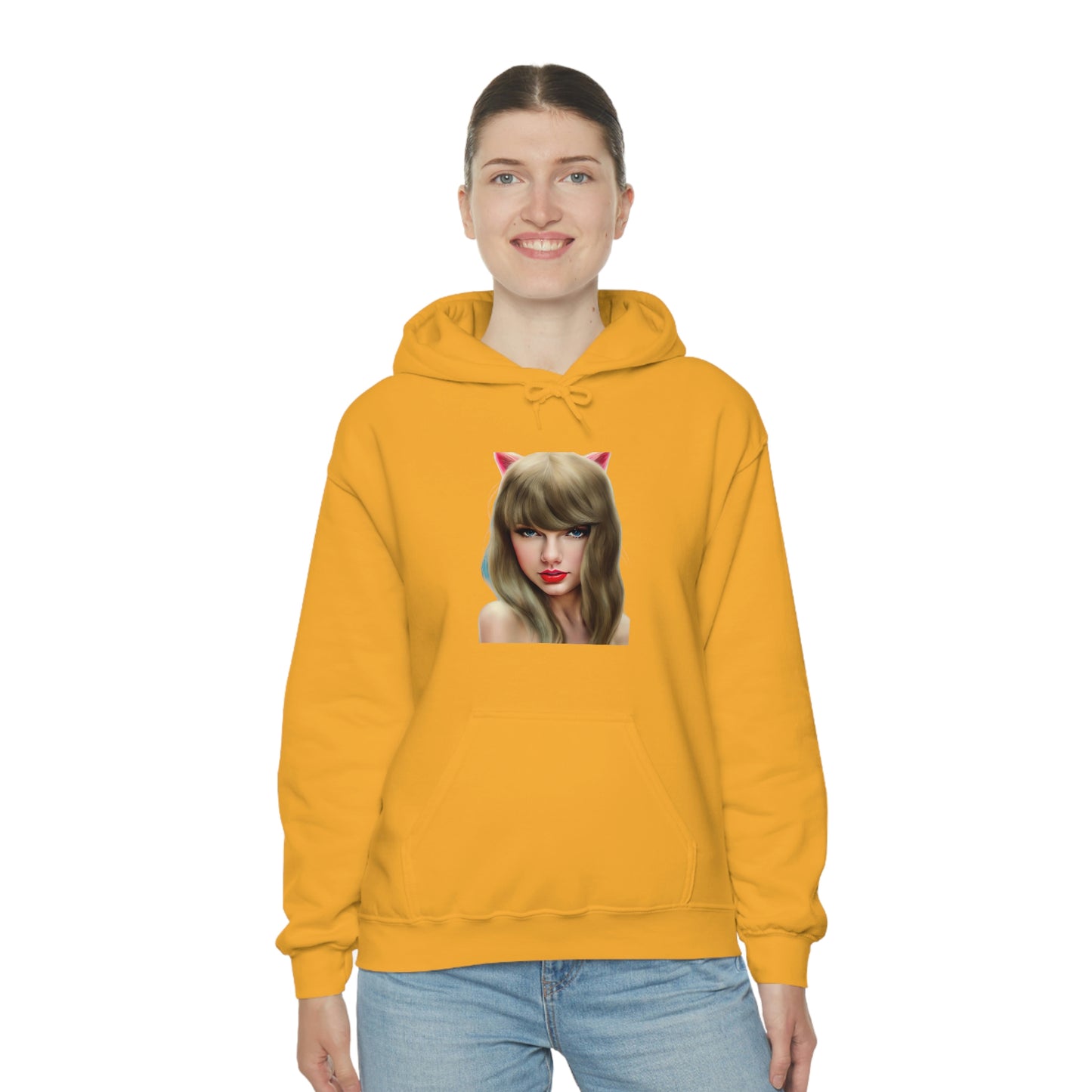 Taylor Swift Cat Ears T Swift Taylor Swift Merch Fan Swifty Gift Hooded Sweatshirt