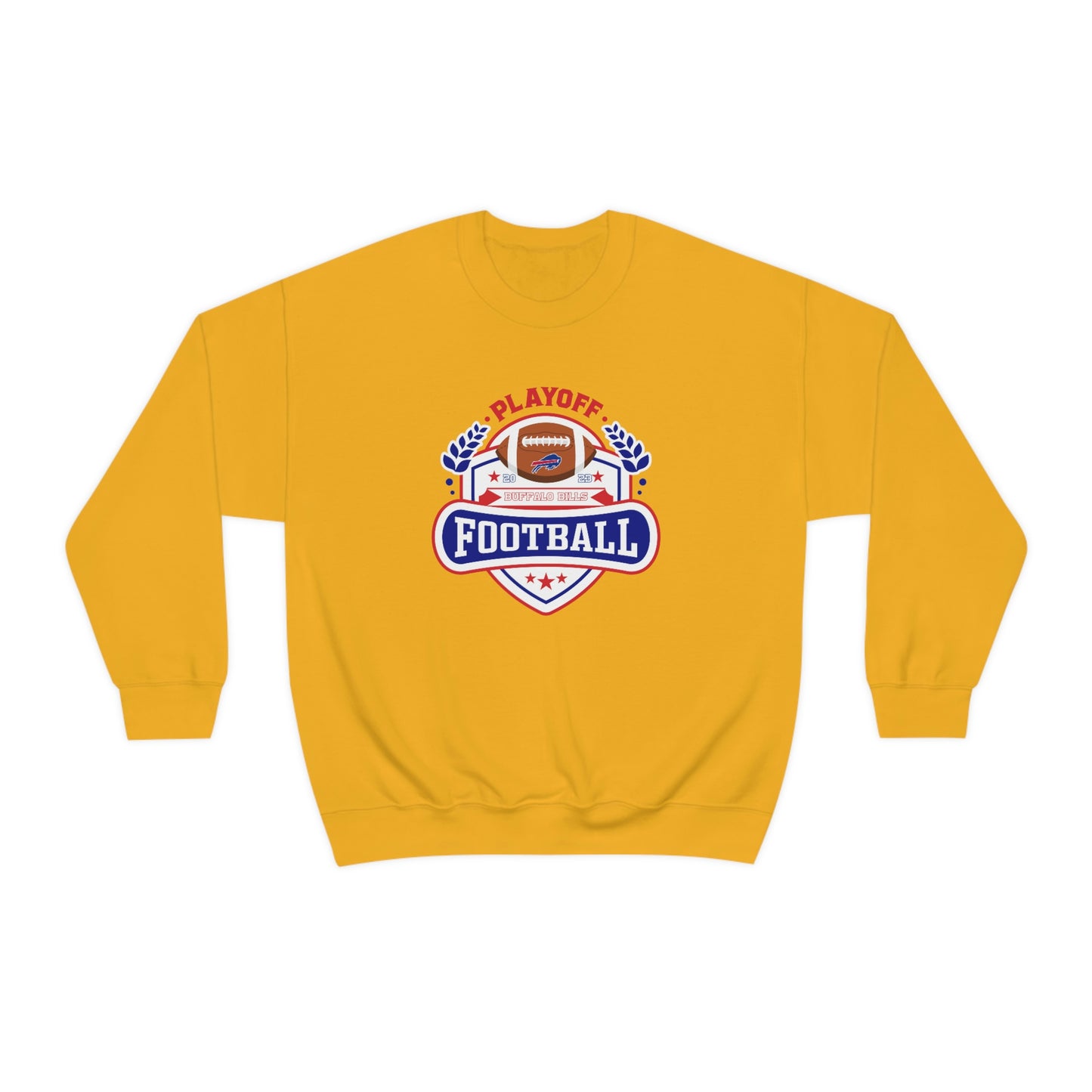 2023 Bufalo Football Playoffs Buffalo Bills Logo Crewneck Sweatshirt