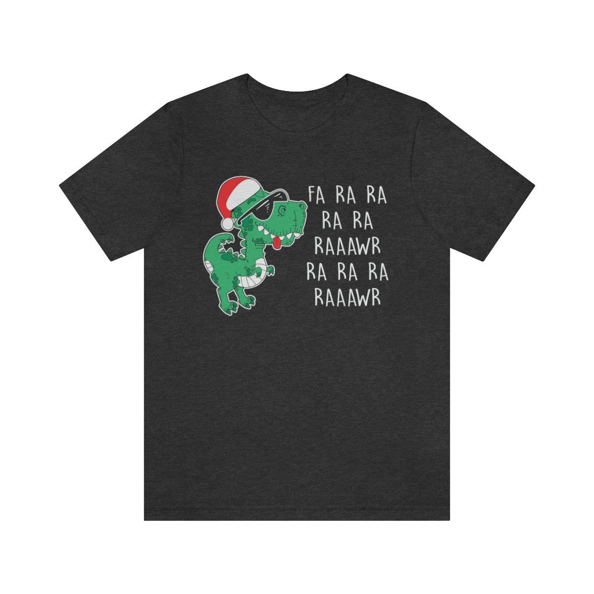 Fa Ra Ra Ra Ra Rawr Cute Dino Christmas Funny Tshirt