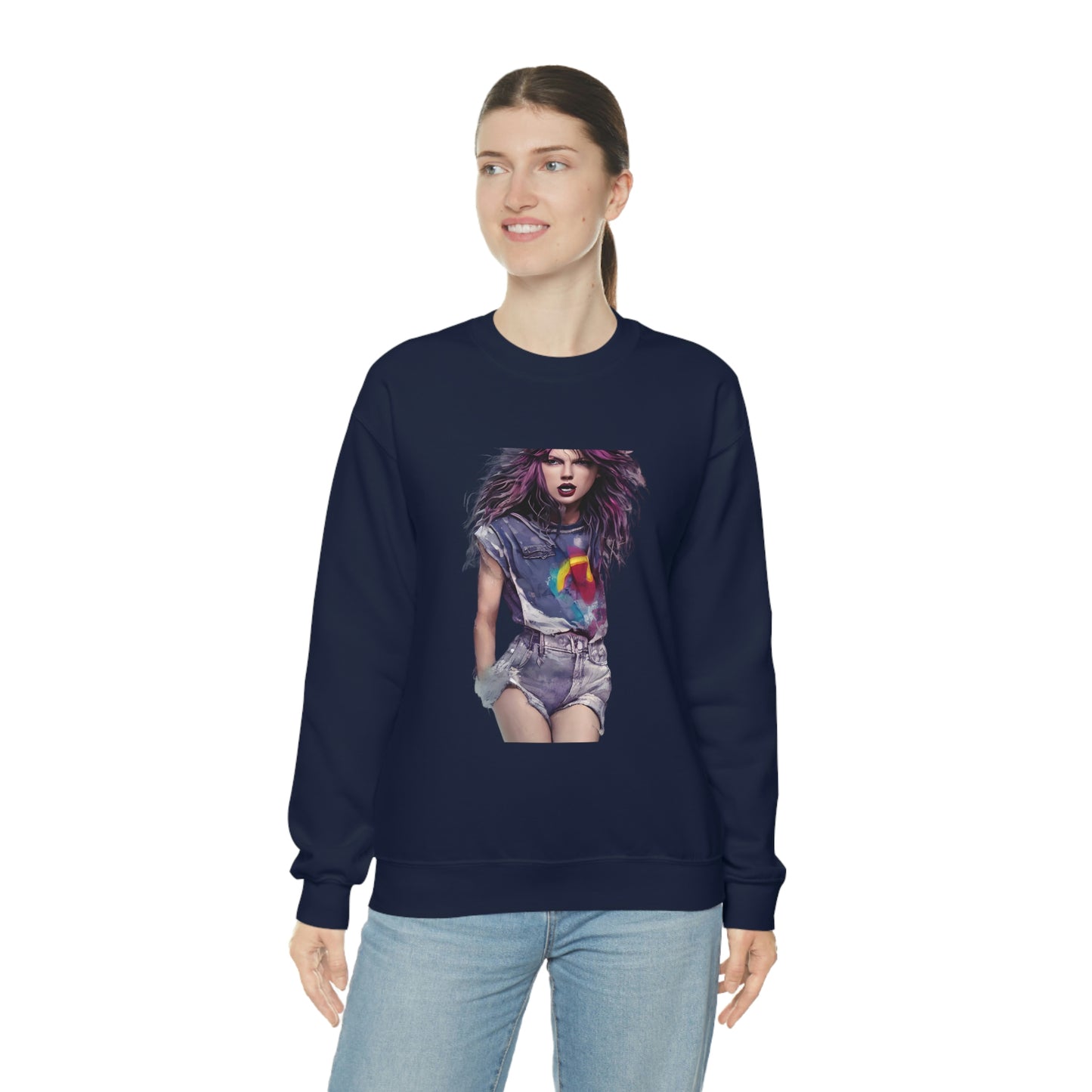 Punk Taylor Swift Rocking T Swift Taylor Swift Merch Fan Swifty Gift Crewneck Sweatshirt