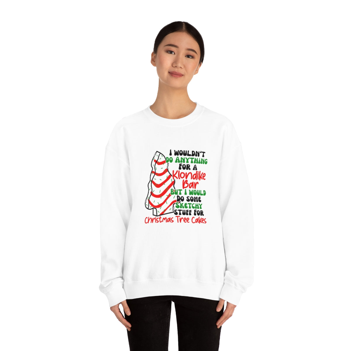 Tasty Christmas Cake Xmas Holiday Sweatshirt