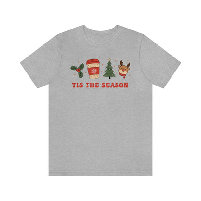 Tis the Season Coffee Themed Christmas Tshirt