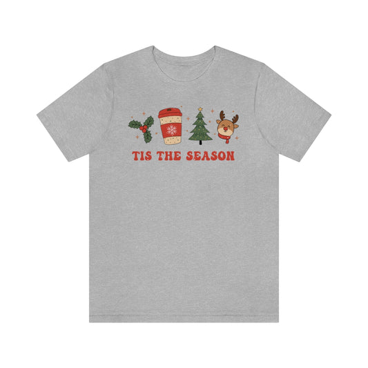 Tis the Season Coffee Themed Christmas Tshirt