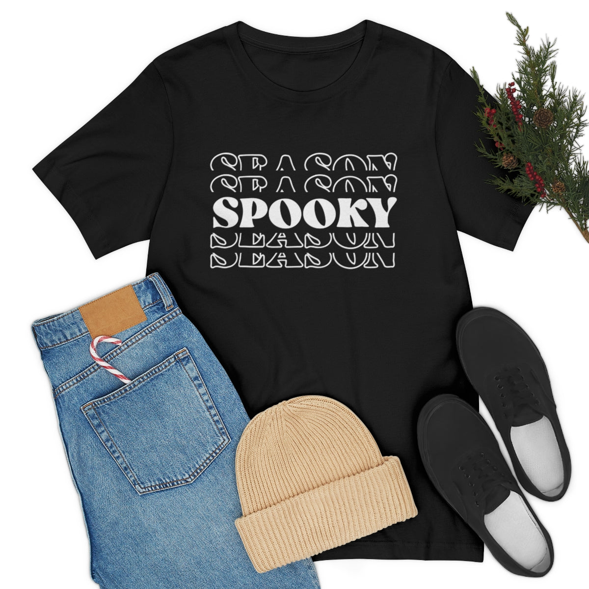 Spooky Season Bold Letters Unisex Jersey Short Sleeve Tee