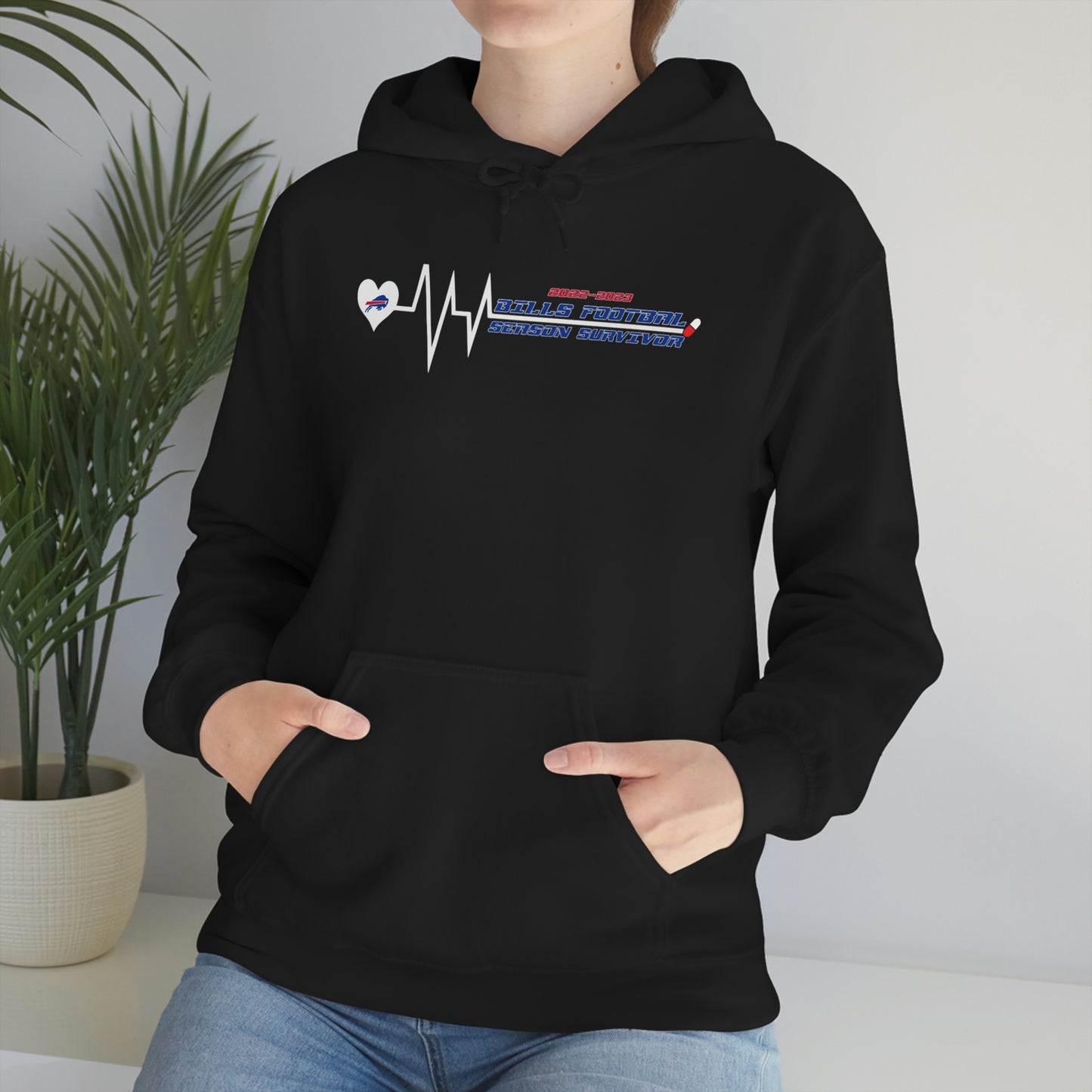 2022-2023 Buffalo Bills Football Season Survivor Bills Mafia Football Hooded Sweatshirt