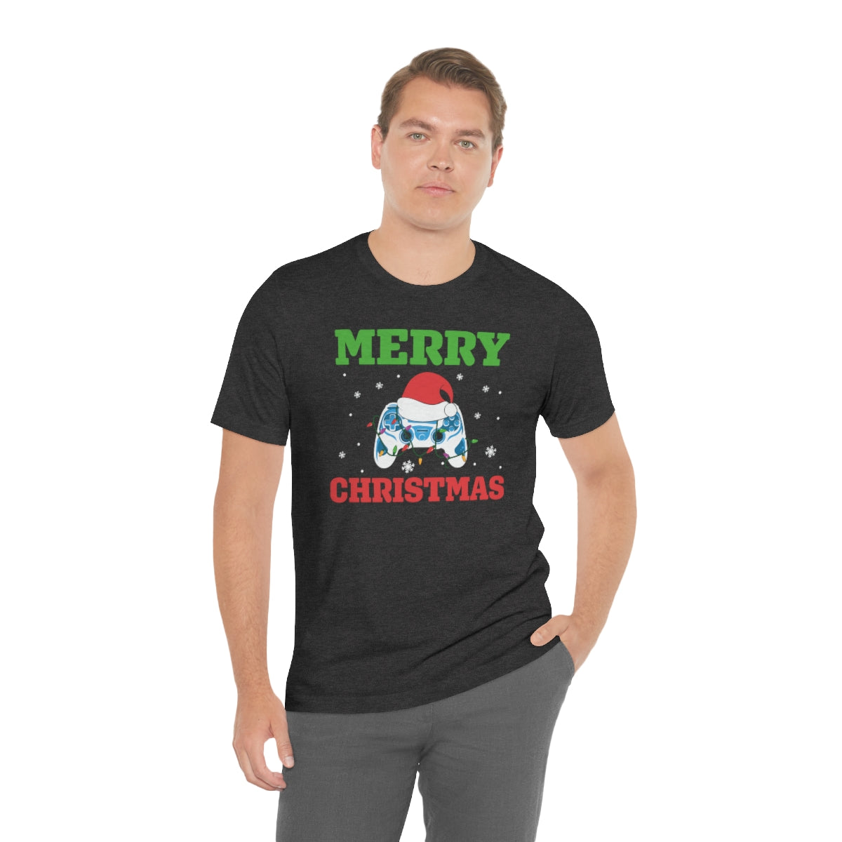 Video Game Controller Merry Christmas Holiday Tshirt