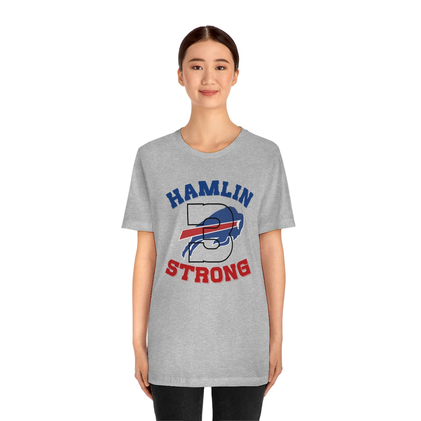 #3 Hamlin Strong Damar Hamlin Buffalo Bills Logo Hamlin Supporter Unisex Jersey Short Sleeve Tee