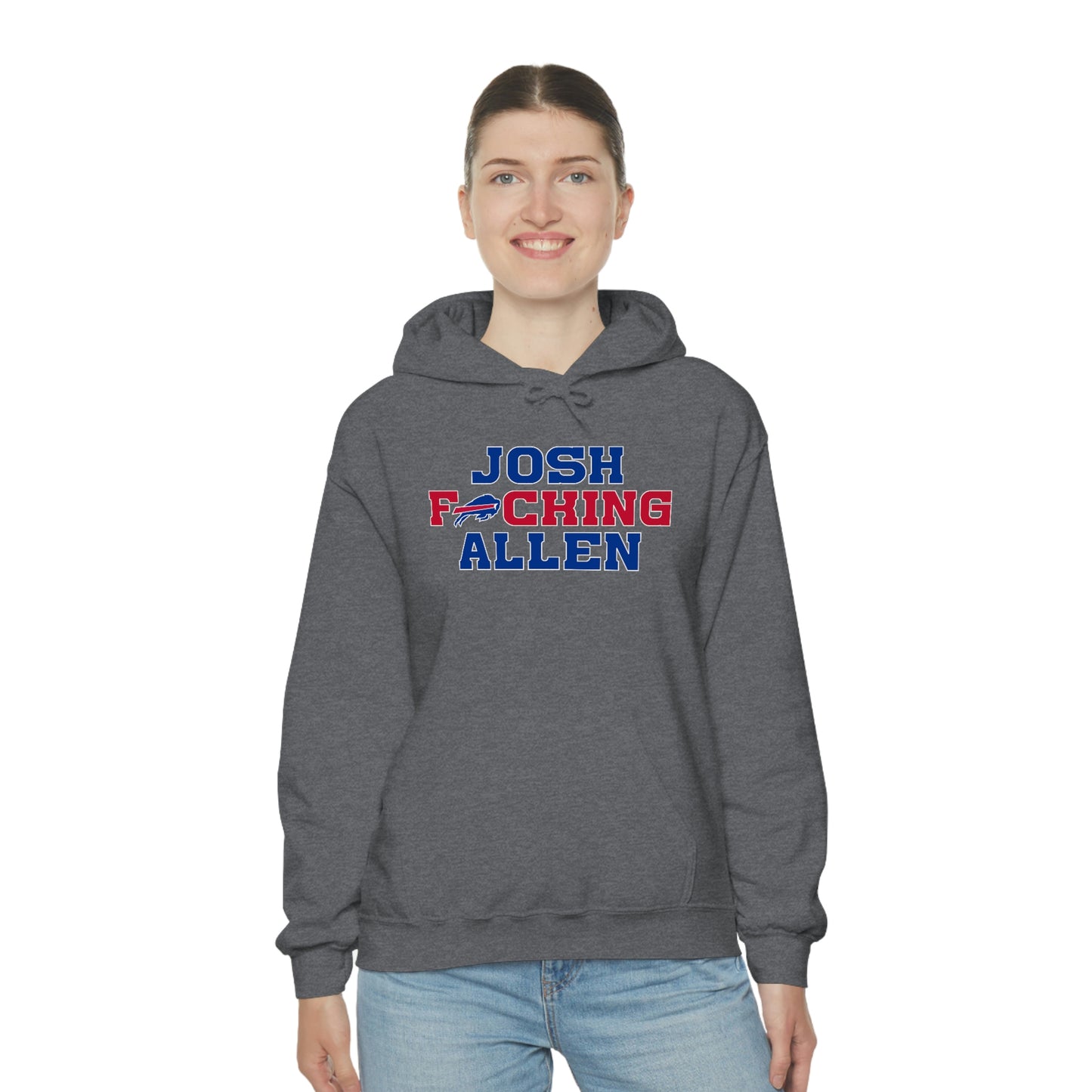 Josh Freaking Allen Bills Mafia #17 Buffalo Bills Football Hooded Sweatshirt