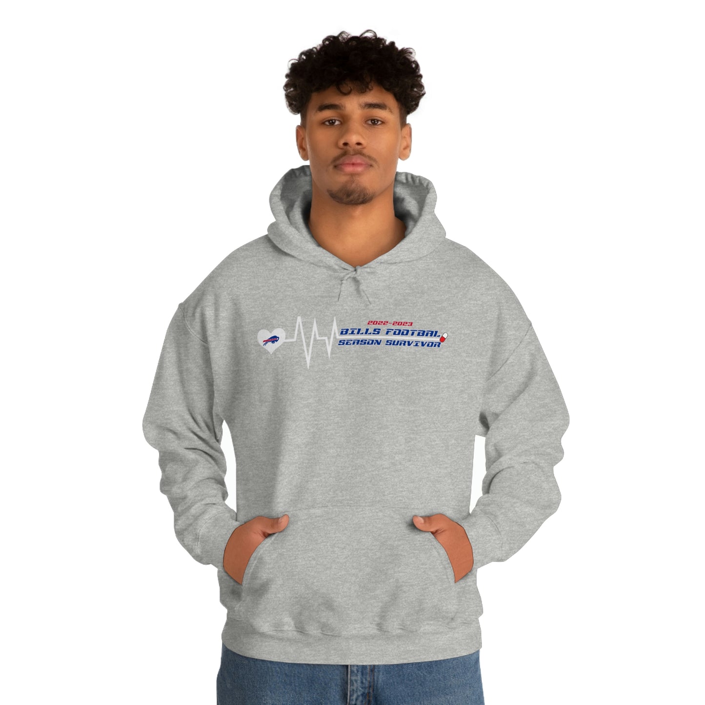 2022-2023 Buffalo Bills Football Season Survivor Bills Mafia Football Hooded Sweatshirt