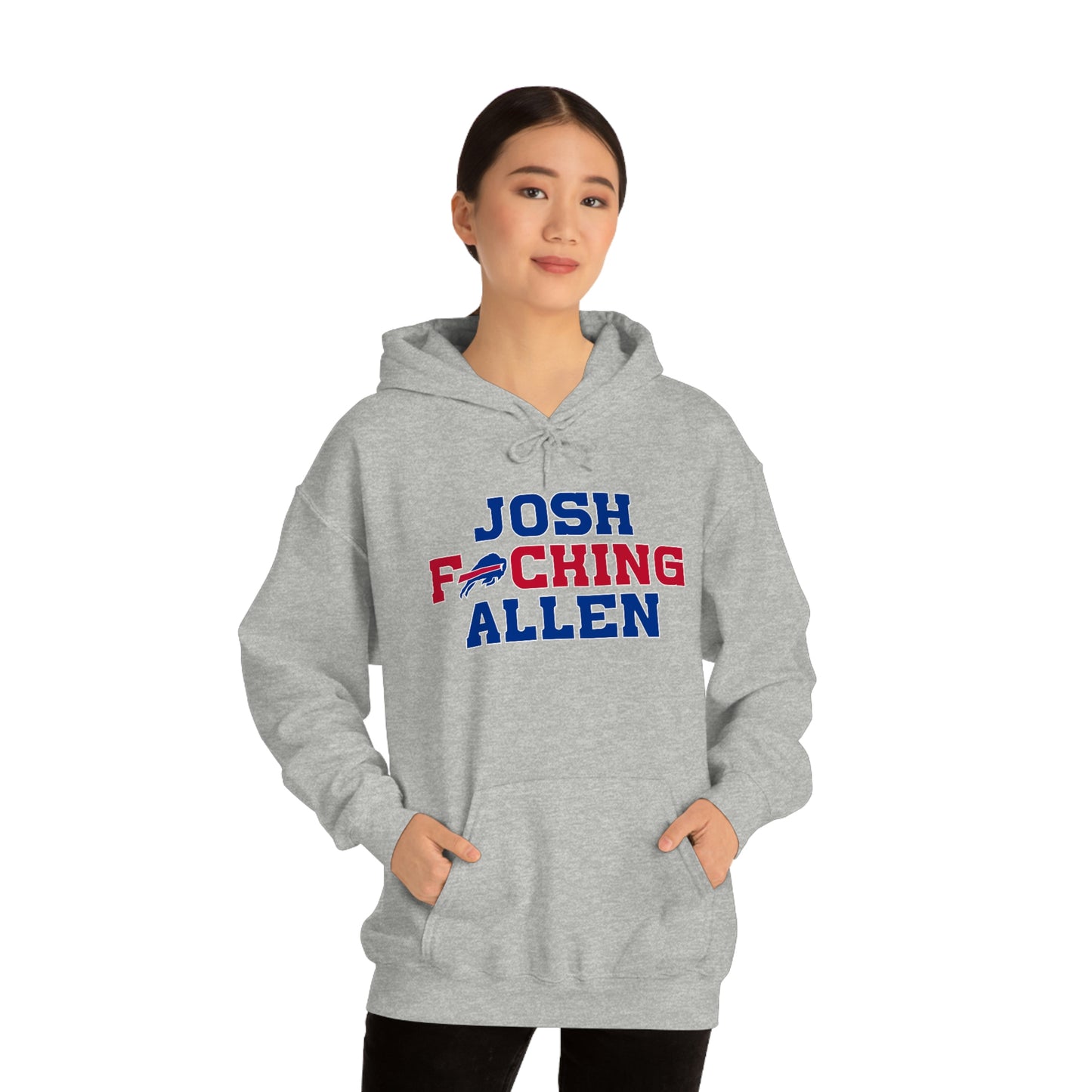 Josh Freaking Allen Bills Mafia #17 Buffalo Bills Football Hooded Sweatshirt