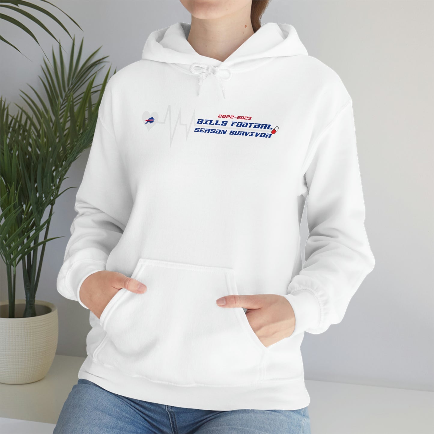 2022-2023 Buffalo Bills Football Season Survivor Bills Mafia Football Hooded Sweatshirt