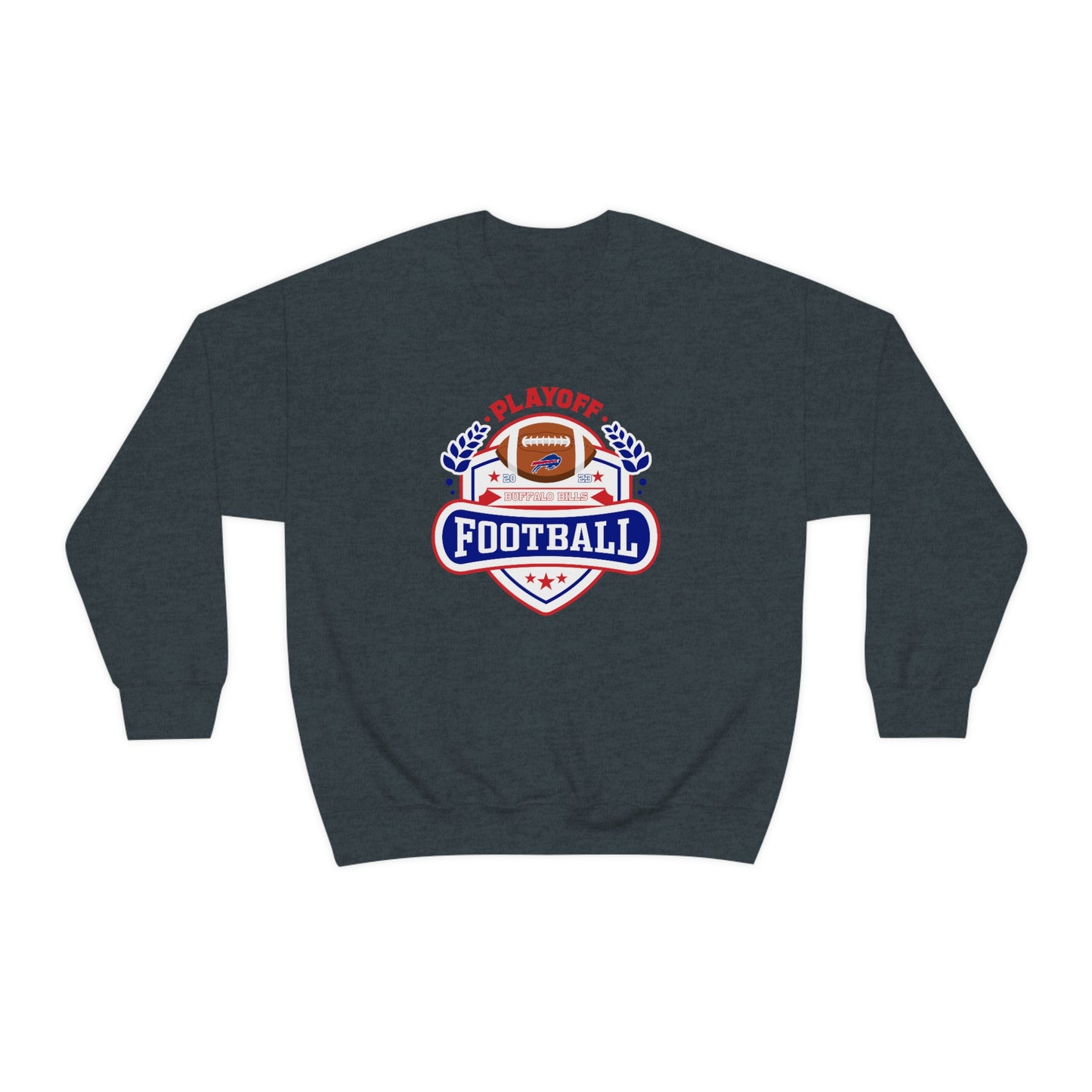 2023 Bufalo Football Playoffs Buffalo Bills Logo Crewneck Sweatshirt