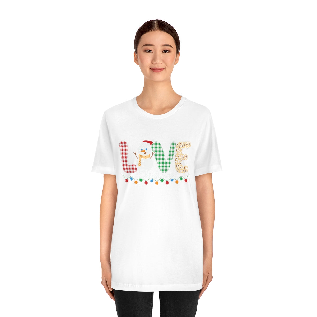 Cute Love Christmas Snowman Tshirt