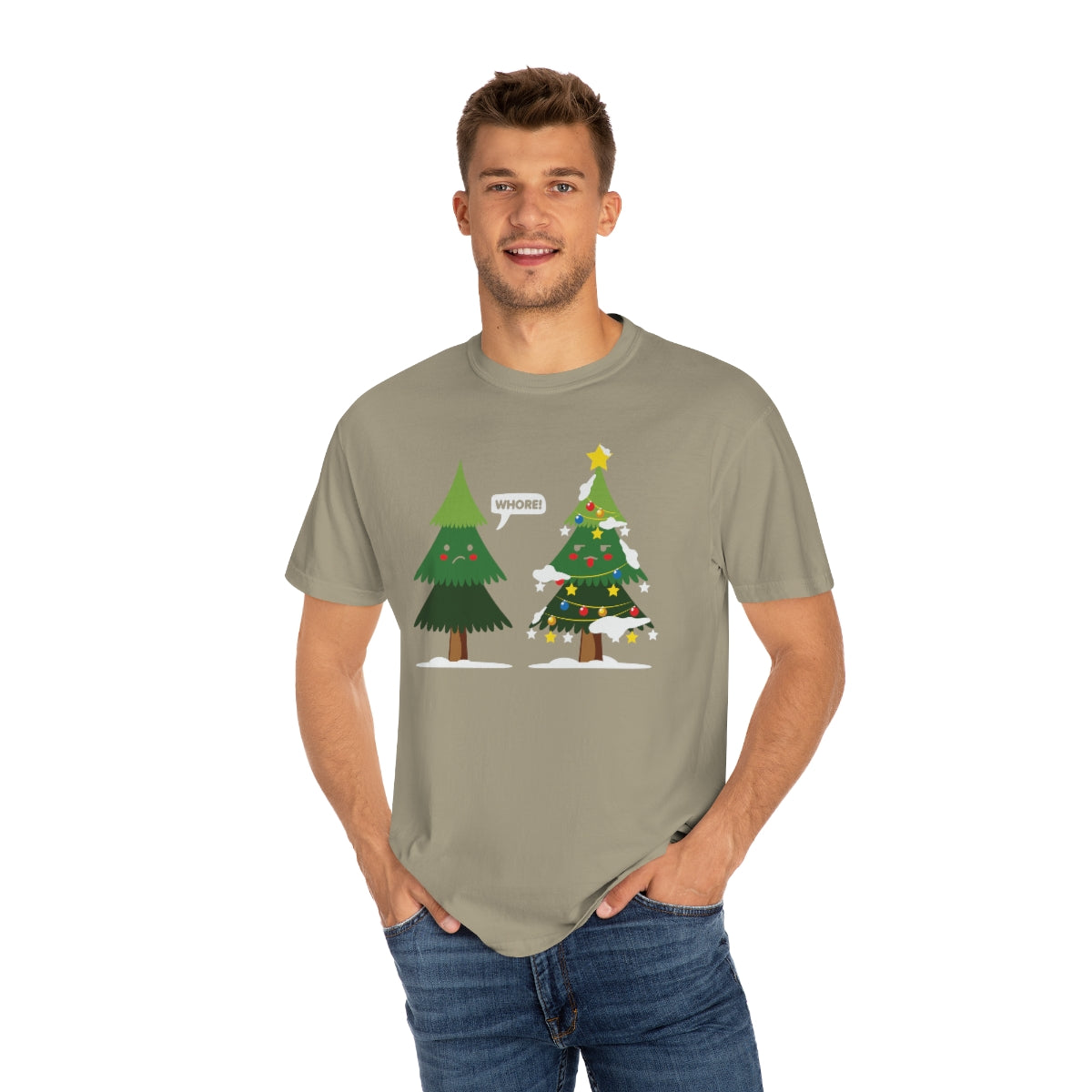 Christmas Trees Cursing Funny Xmas TeeShirt