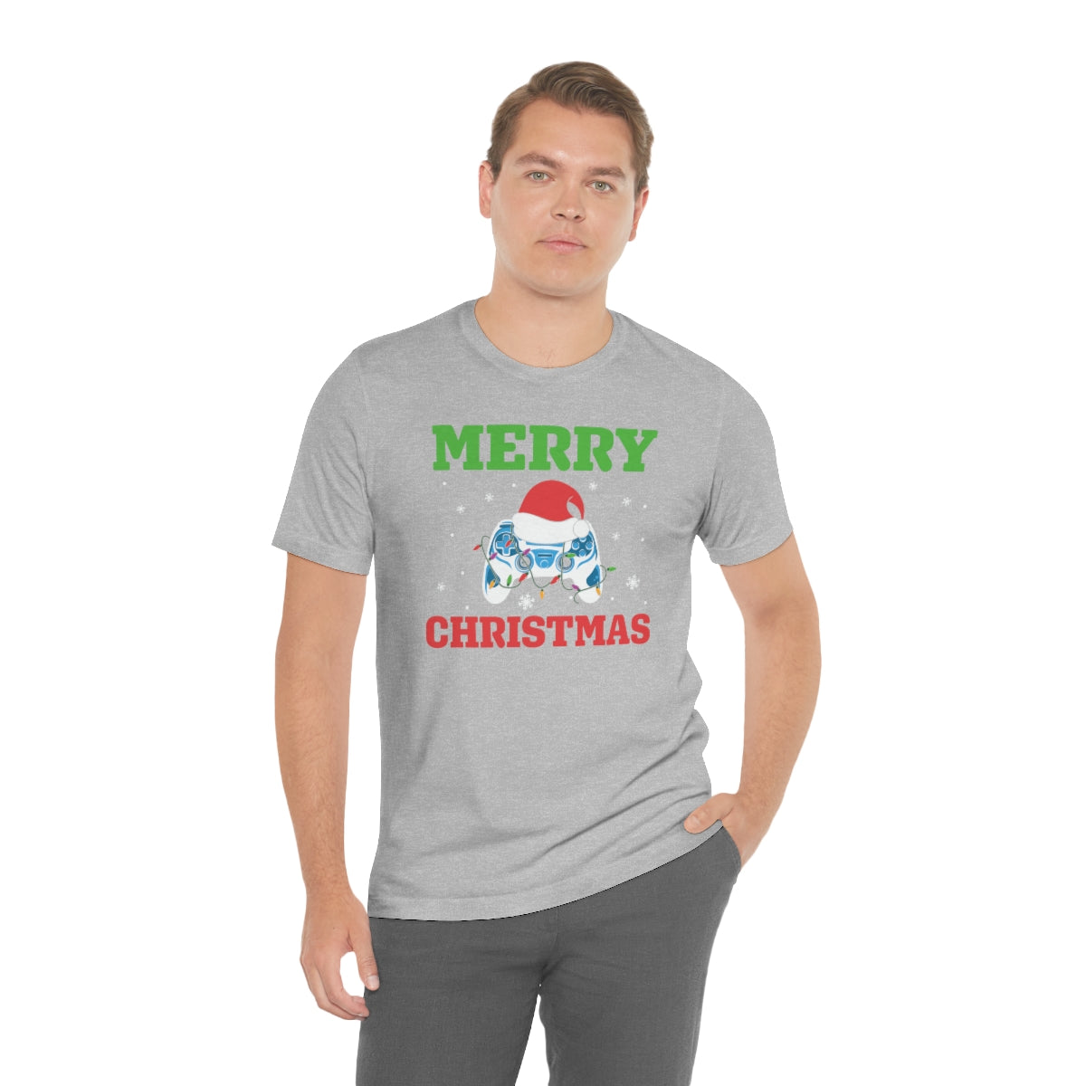 Video Game Controller Merry Christmas Holiday Tshirt