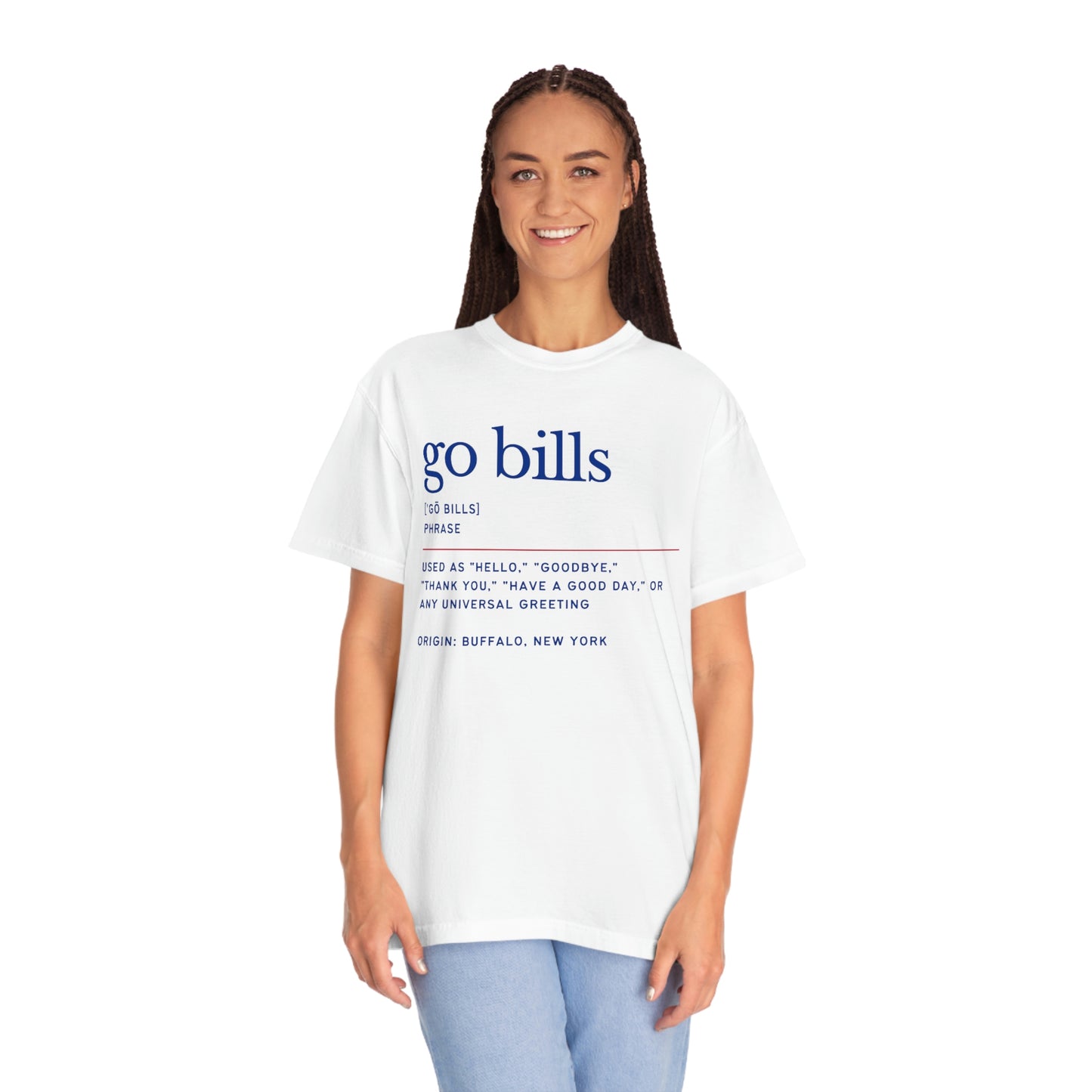 Go Bills Phonetic Spelling Definition Buffalo Bills Football Tshirt