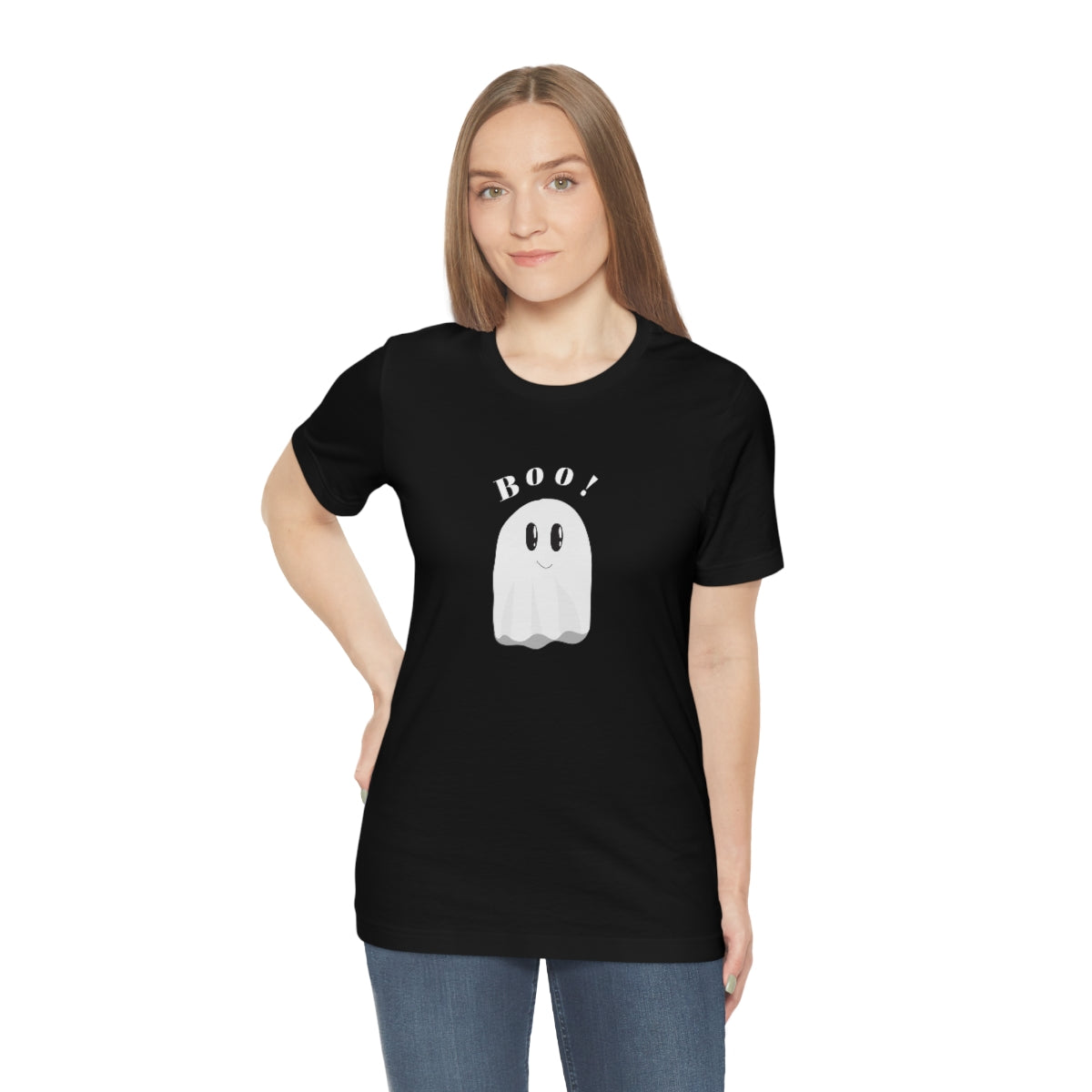 Cool Boo Ghost Design Unisex Jersey Short Sleeve Tee