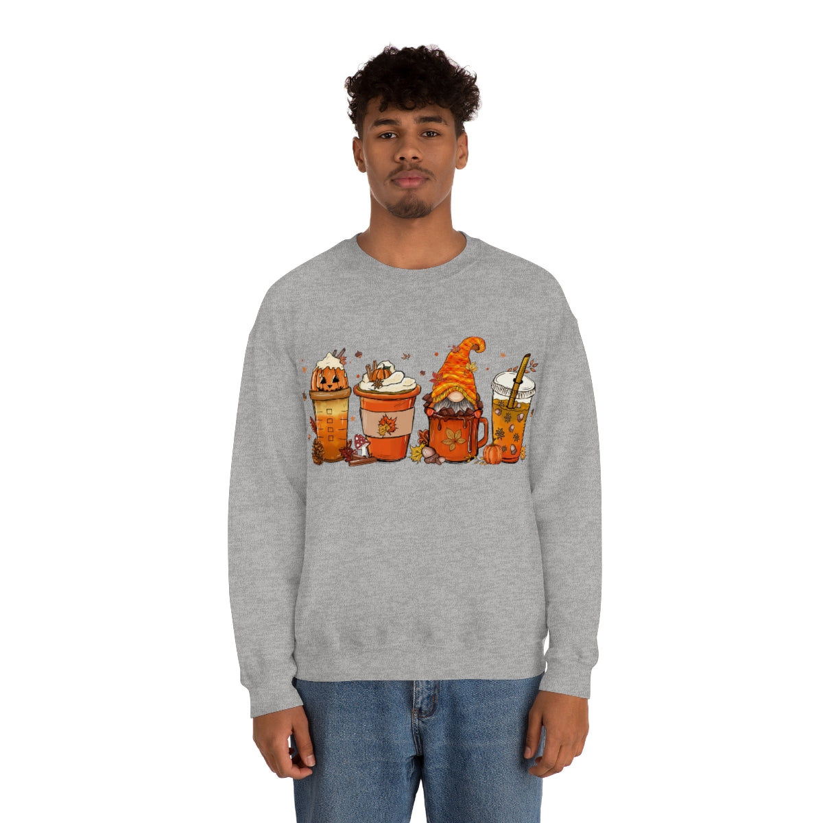 Pumpkin Spice, Coffee Sweatshirt, Fall Coffee Shirt on Unisex Heavy Blend™ Crewneck Sweatshirt