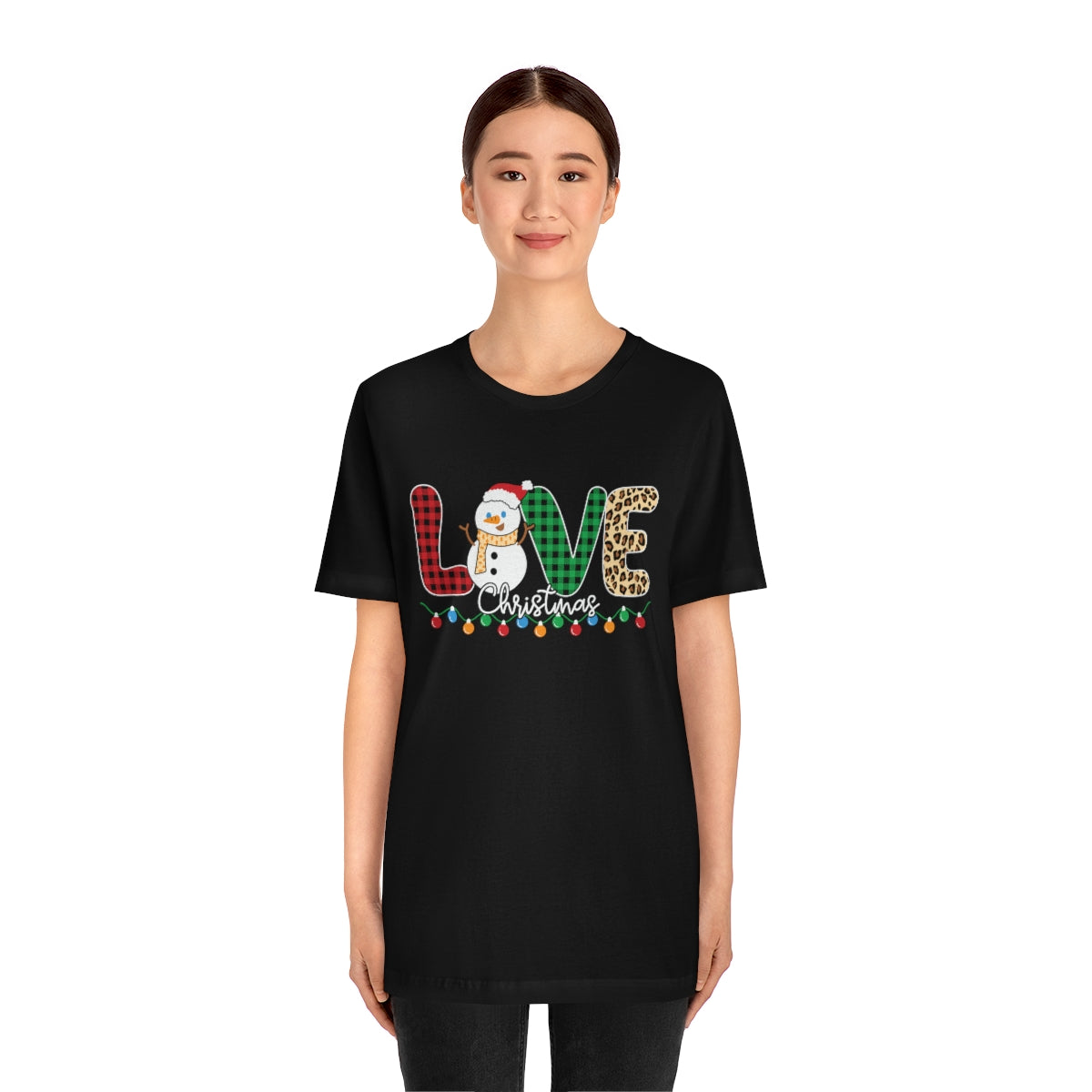 Cute Love Christmas Snowman Tshirt