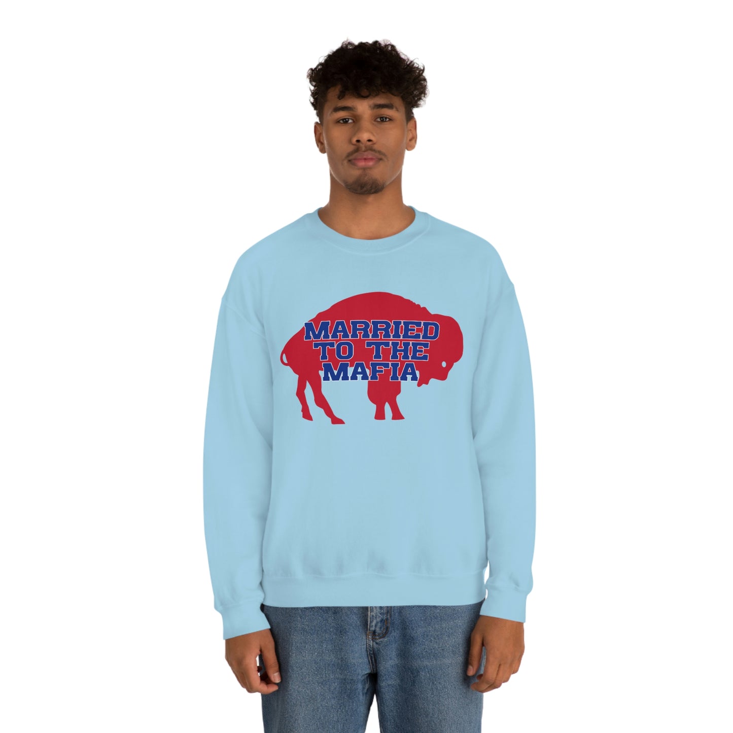 Married to the Mafia Buffalo Bills Football Crewneck Sweatshirt