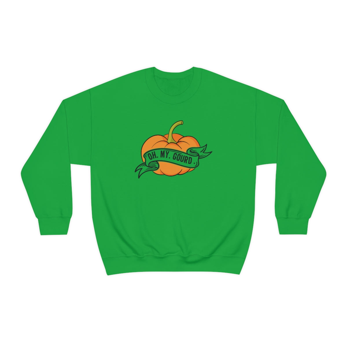 Oh My Gourd! Thanksgiving Pumpkin Sweatshirt Design on Unisex Heavy Blend™ Crewneck Sweatshirt