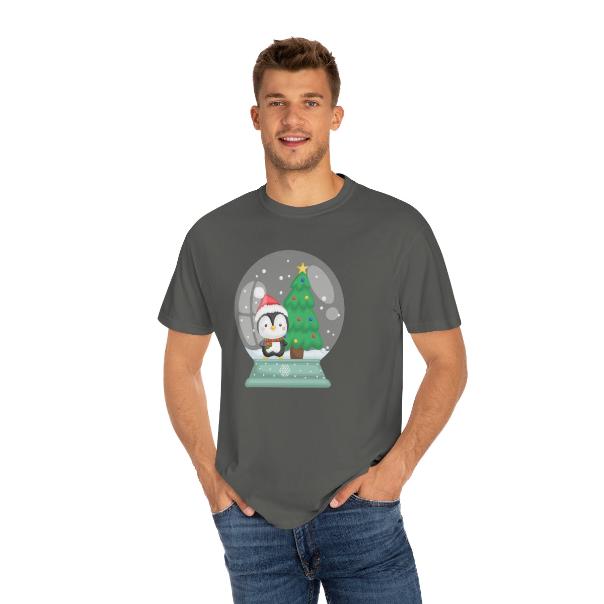 Cute Penguin Snowglobe Christmas Tshirt