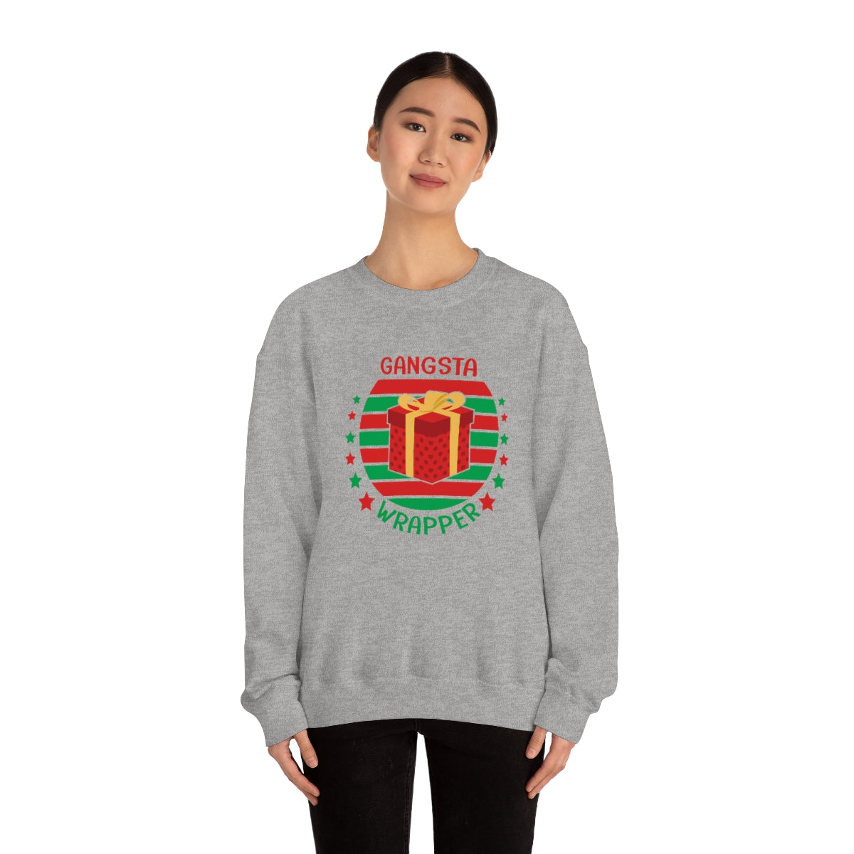 Gangsta Wrapper Cute Funny Christmas Sweatshirt