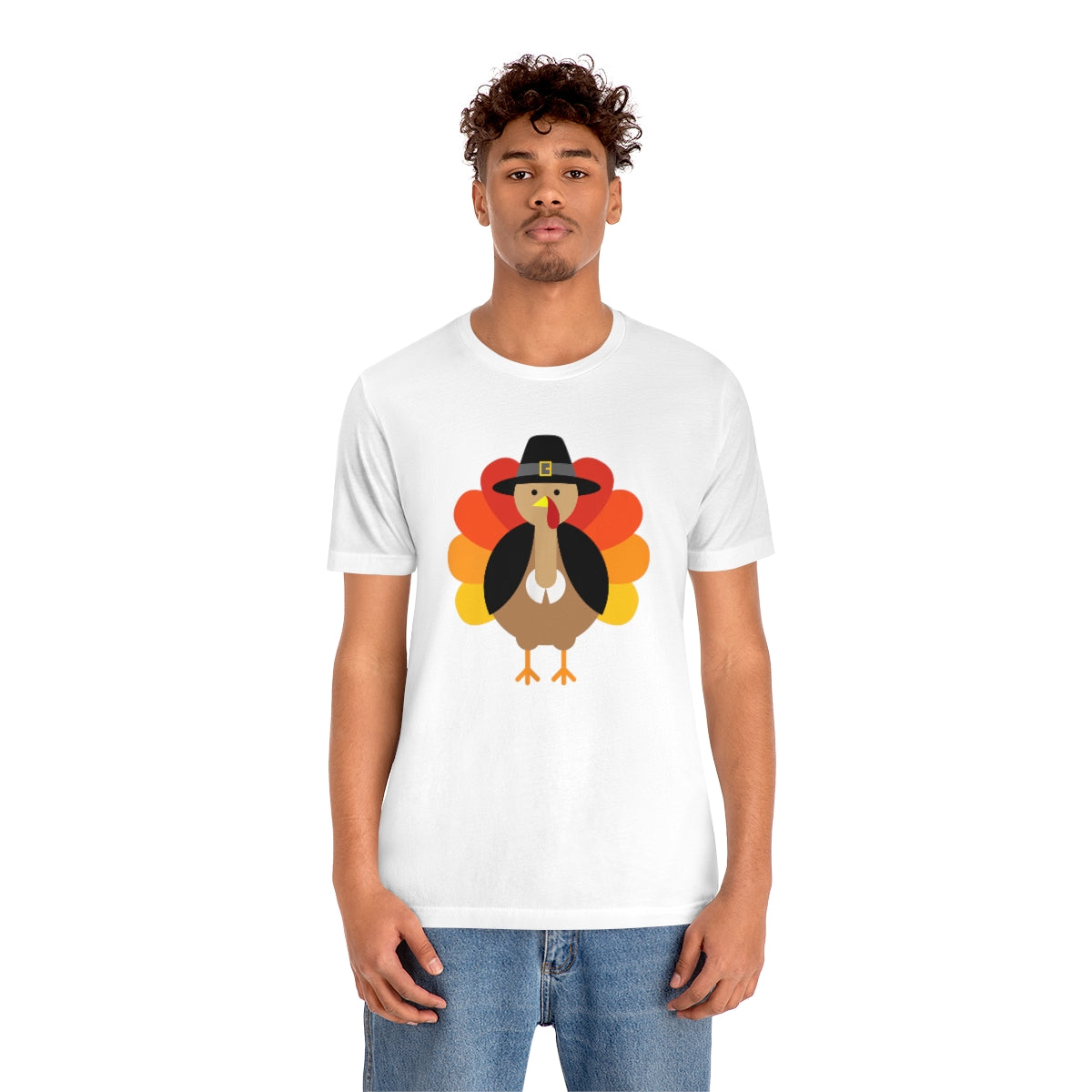 Bold Turkey Thanksgiving Tshirt Design | Thanksgiving TShirt | Thanksgiving T-Shirt | Thanksgiving Teeshirt Design on Unisex Jersey Short Sleeve Tee