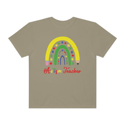 Cute Rainbow Pencil Teacher Autism Awareness Tshirt