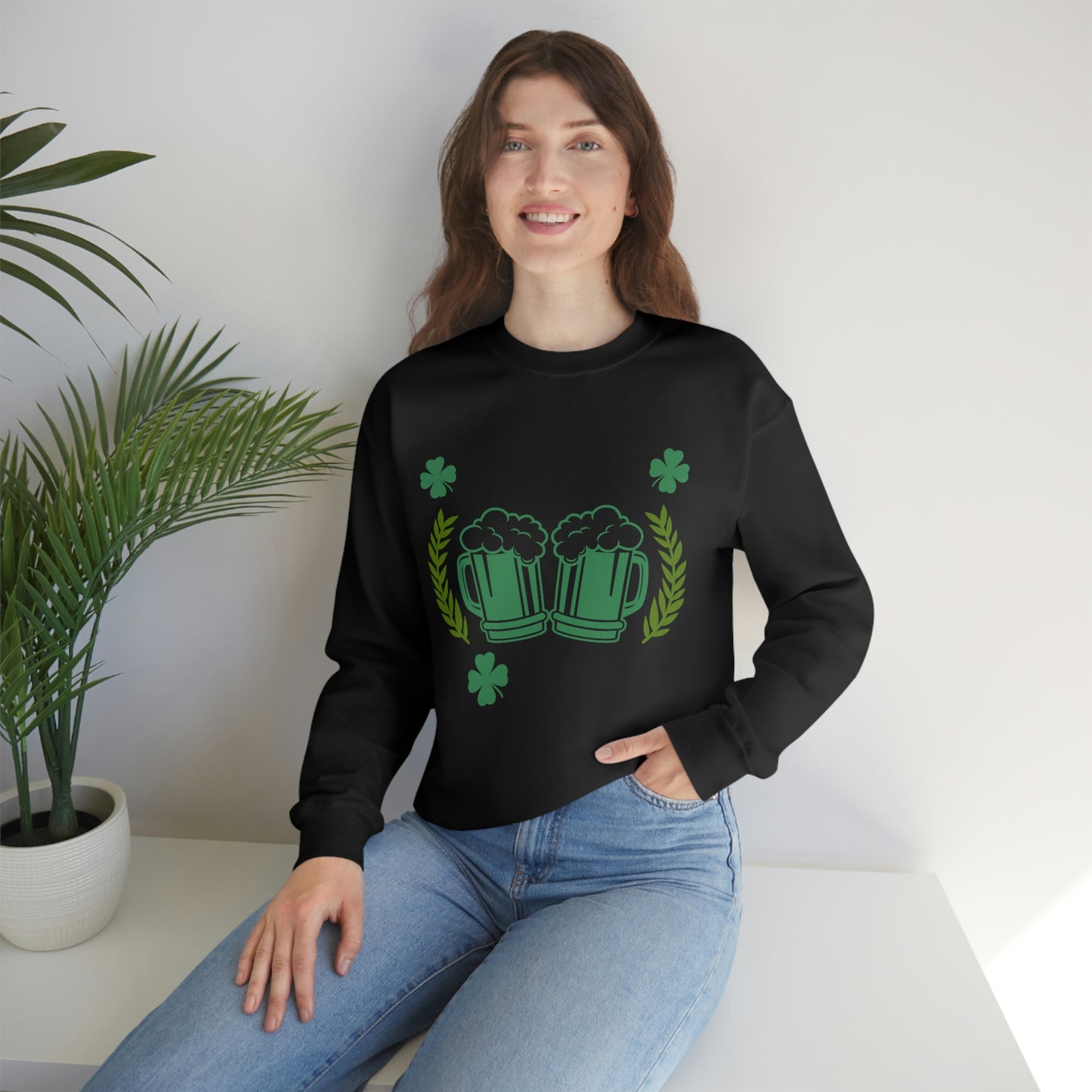 Cheers Fuckers Funny St. Patrick's Day Crewneck Sweatshirt