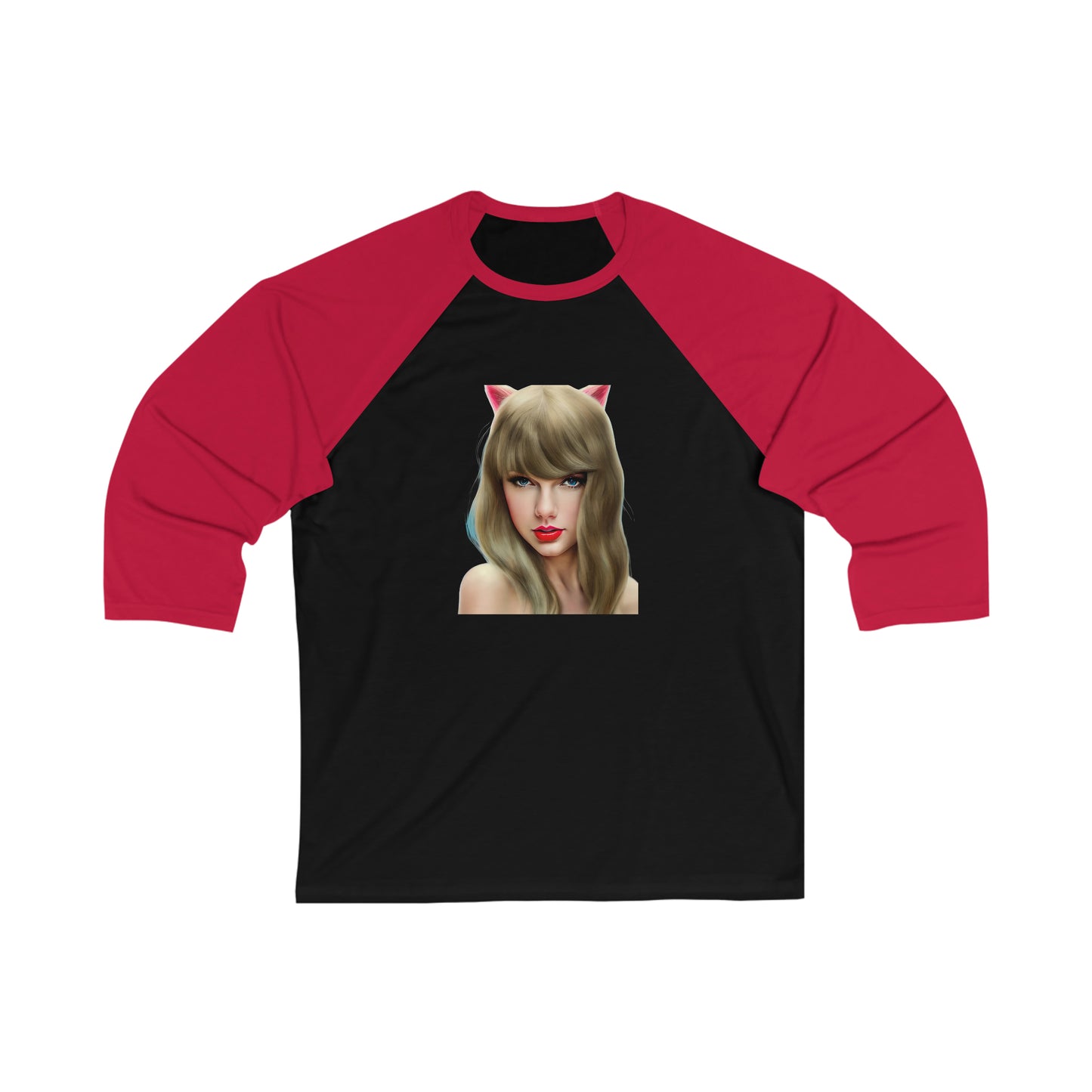 Taylor Swift Cat Ears T Swift Taylor Swift Merch Fan Swifty Gift Unisex 3\4 Sleeve Baseball Tee