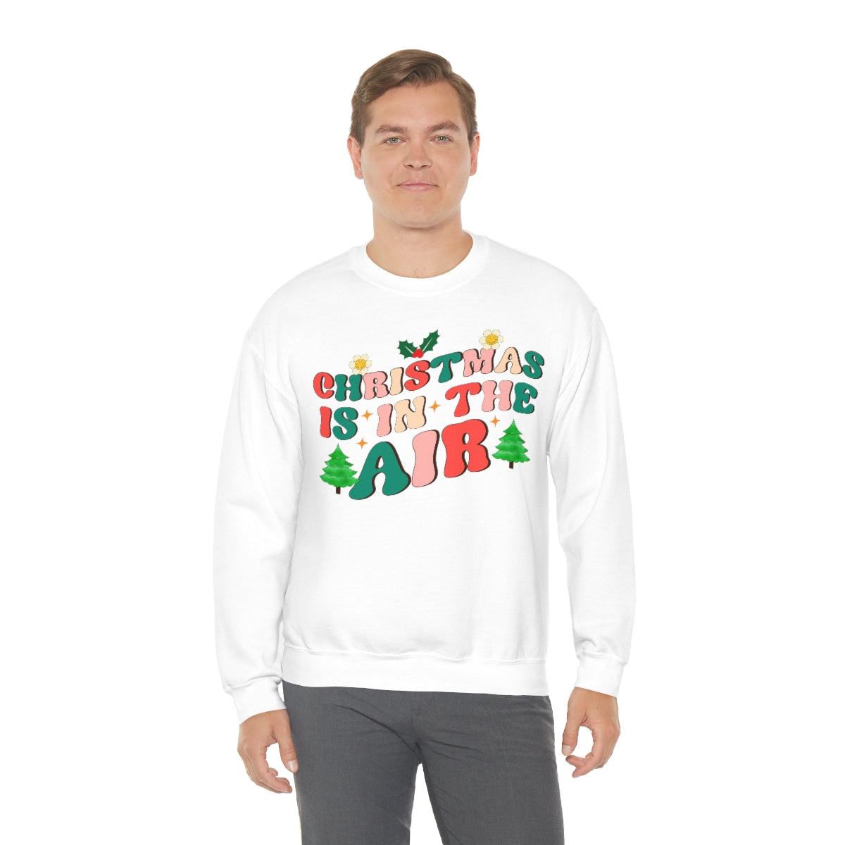 Retro Christmas is in the Air Holiday Sweatshirt