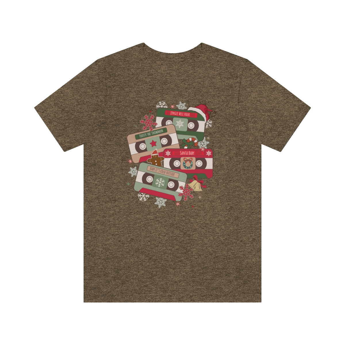 Retro Christmas Music Cassette Tape Christmas Tshirt