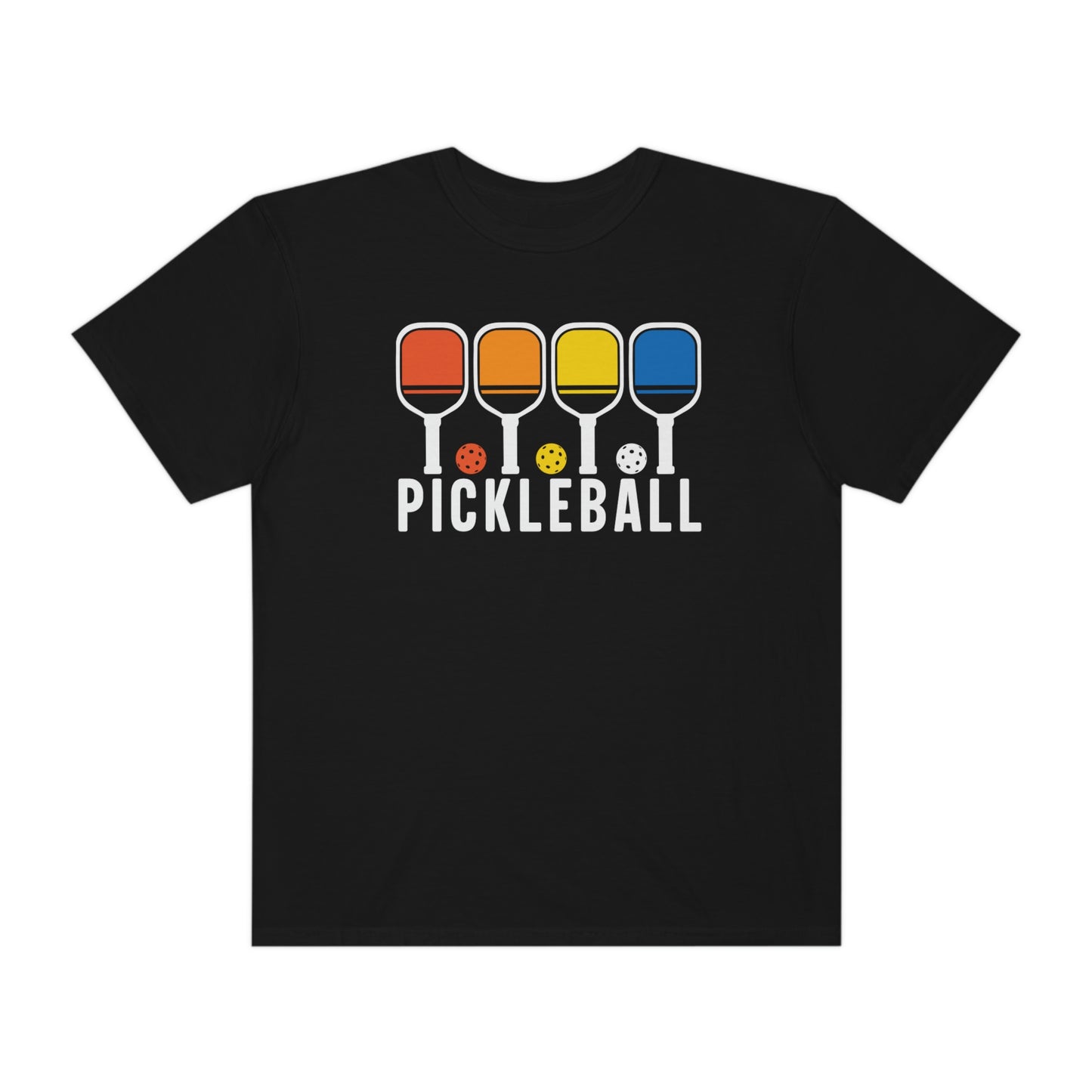 Colorful Retro Pickleball Tshirt