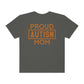 Proud Autism Mom Bold Letters Autism Awareness Tshirt