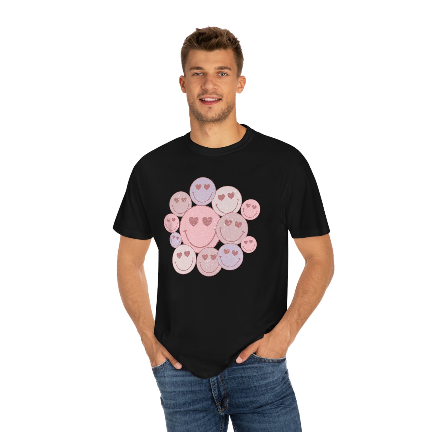 Happy Faces Heart Eyes Valentines Day Tshirt