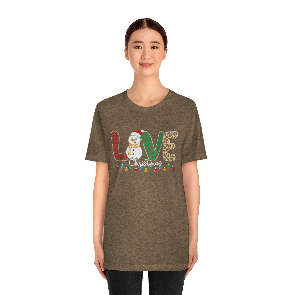 Cute Love Christmas Snowman Tshirt