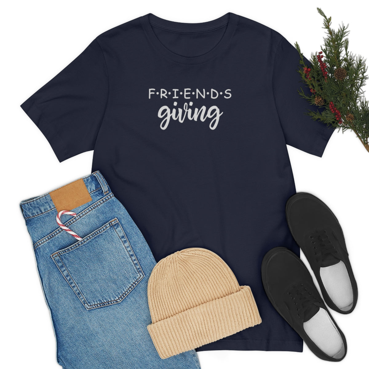 Friendsgiving Friends Style Thanksgiving Tshirt