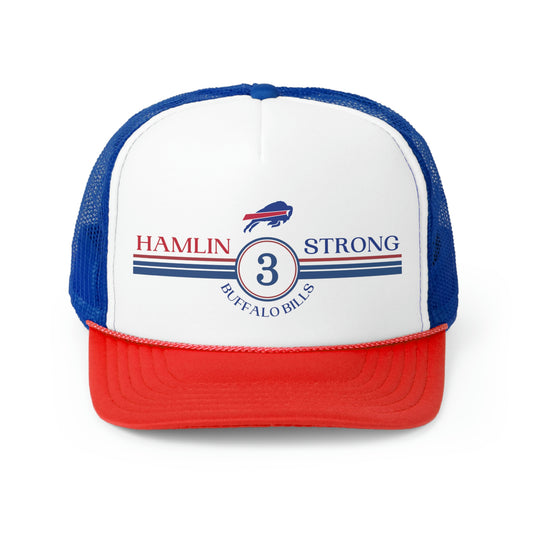 Hamlin Strong #3 Buffalo Bills Trucker Hat