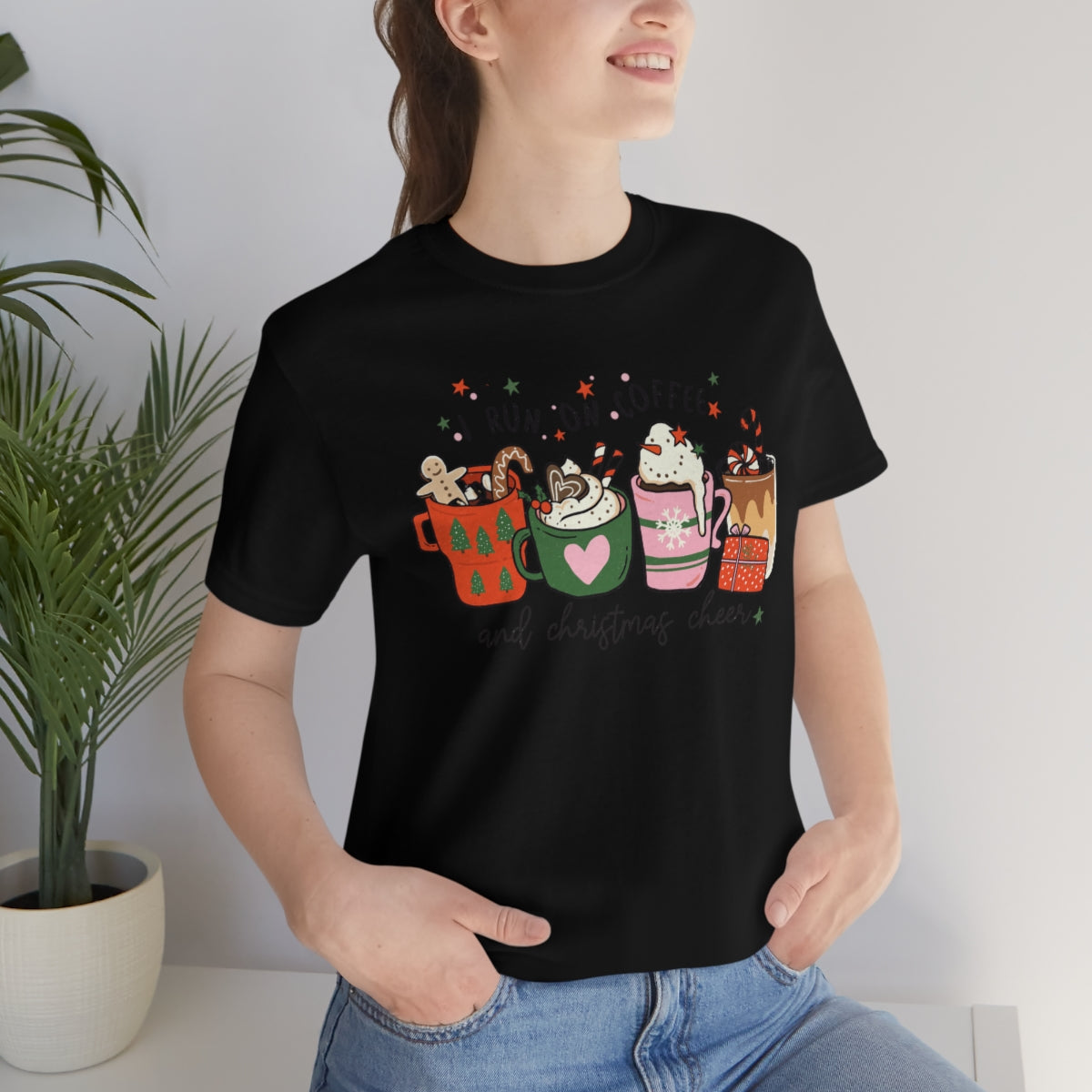 I Run On Coffee & Christmas Cheer Tshirt