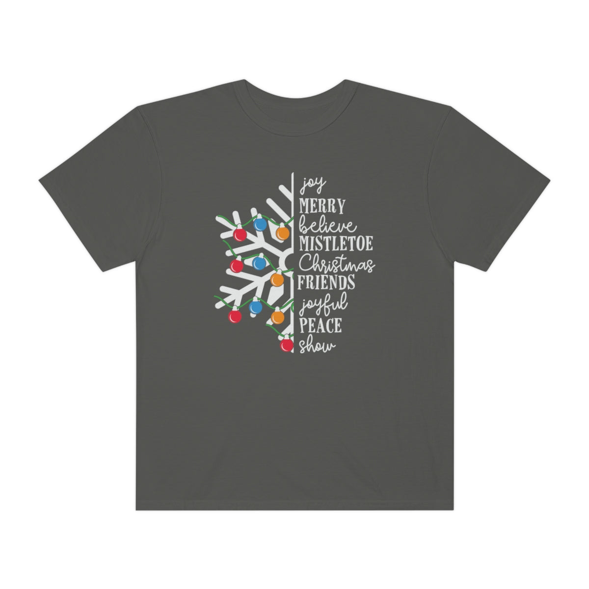 White Snowflake with Merry Christmas TeeShirt