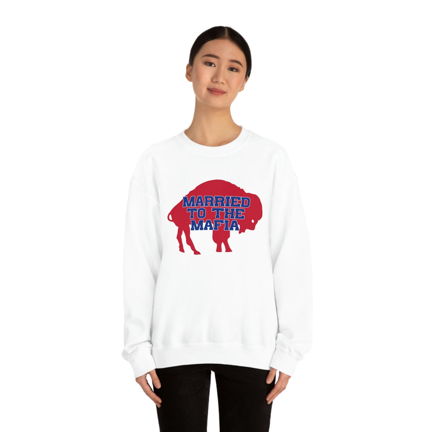 Married to the Mafia Buffalo Bills Football Crewneck Sweatshirt