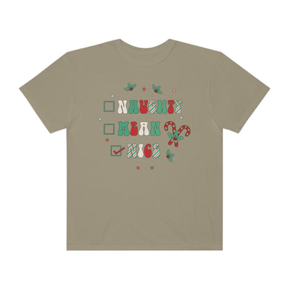 Naughty Mean Nice Christmas TShirt