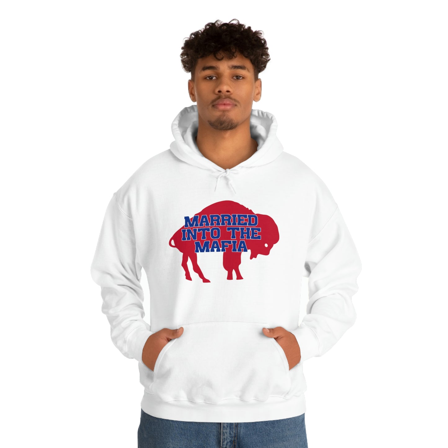 Married Into the Mafia Buffalo Bills Football Bills Mafia Hooded Sweatshirt