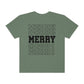 Merry Merry Merry Varsity Lettering Christmas Holiday Tshirt